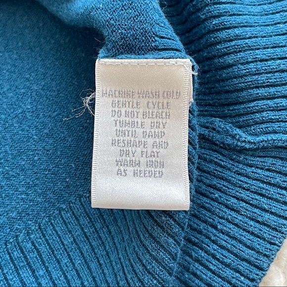 Worthington Blue Button Up Cardigan Size Small - Picture 9 of 12